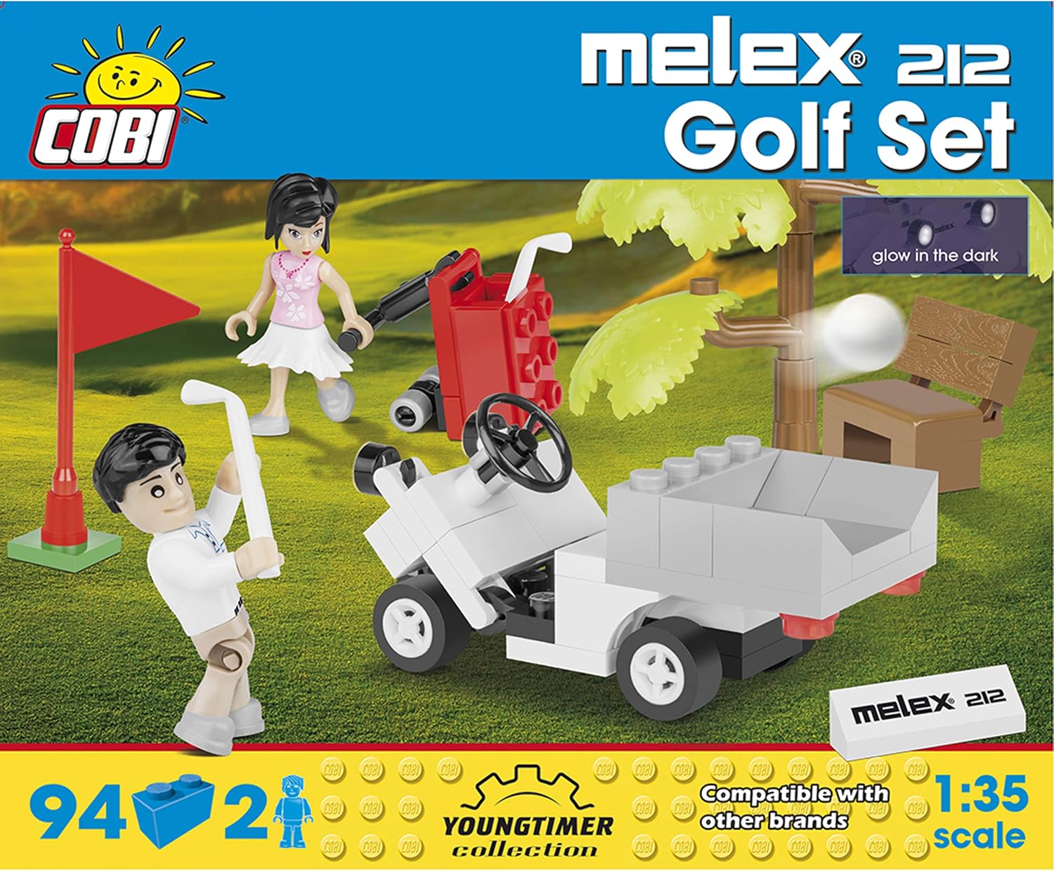 Cars 24554 Melex 212 Golf Set 94 Elements COBI-24554, Various - Image 3