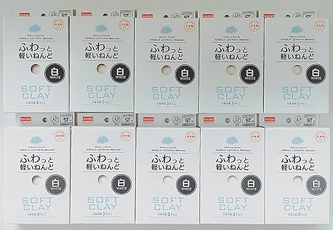 Soft Clay Set Pack of 10 (1, Whtie)