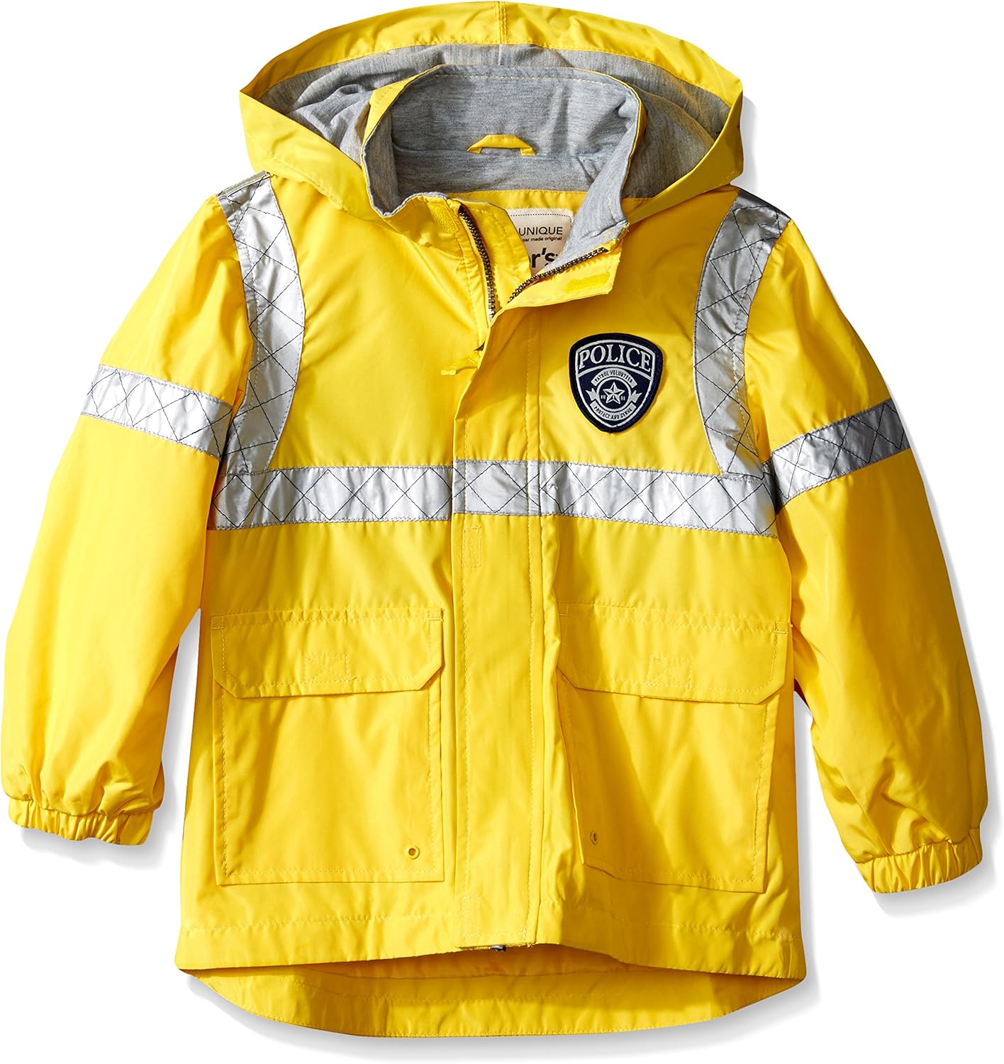 Carter's Boys' Little Police Raincoat Slicker, Yellow, 4 Clothing