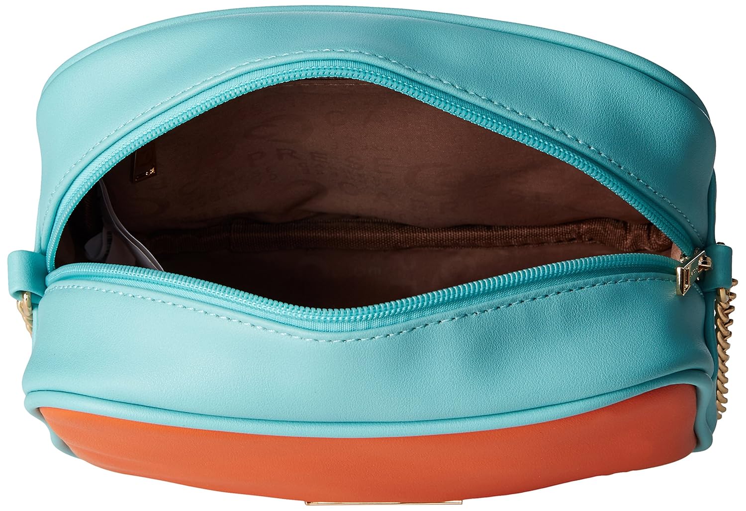 caprese shally women's sling bag (orange and grey)