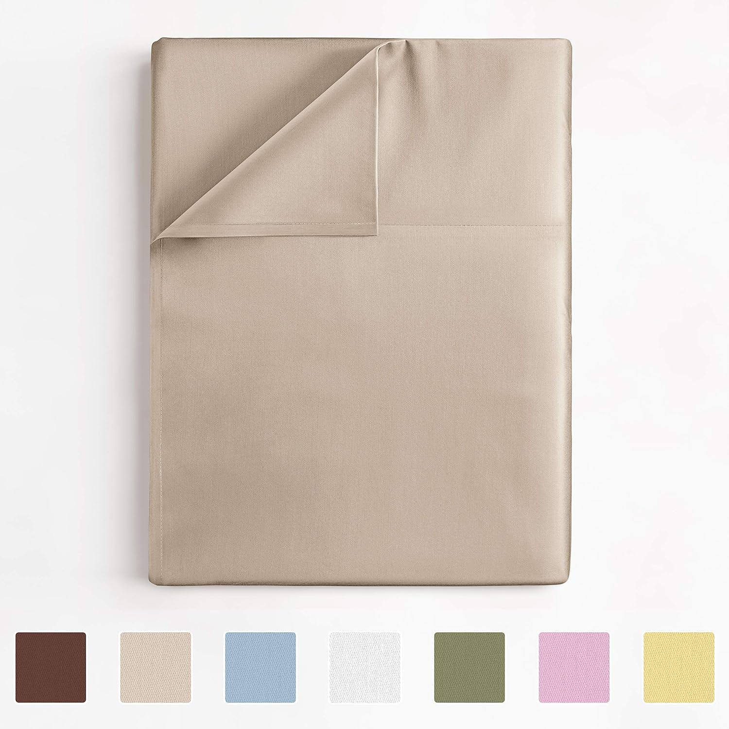 King Size Flat Sheet - Single Flat Sheet King - King Flat Sheet Only - Flat Sheet Deep Pocket - Flat Sheet for King Mattress - Softer Than Egyptian Cotton - King - 1 Flat Sheet Only King: Home & Kitchen