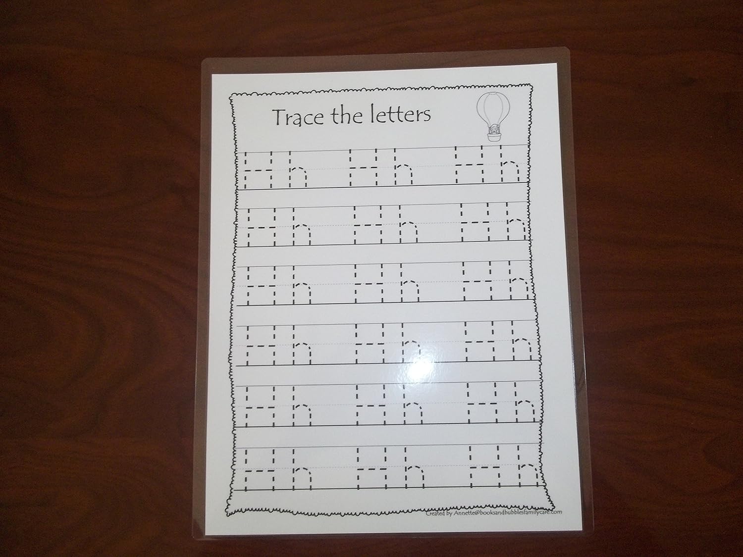 26 Preschool Dry Erase Alphabet Tracing Worksheets. 8.5 x 11 laminated