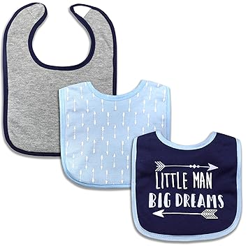 Girls \u0026 Boys 3 Pack Unisex Drooler Bibs 