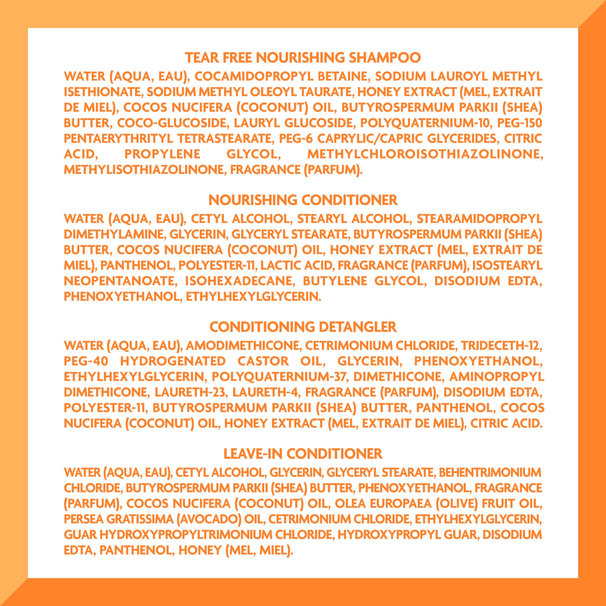 Cantu Care for Kids Haircare Regimen Set with Large Size Shampoo + Conditioner + Detangler + Leave-In Conditioner (Pack of 4)
