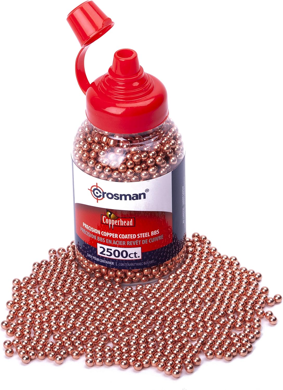 Crosman Copperhead 4.5mm Copper Coated BBs in EZ-Pour Bottle for BB Air Pistols and BB Air Rifles (6000-Count) : Air Gun Pellets : Sports & Outdoors