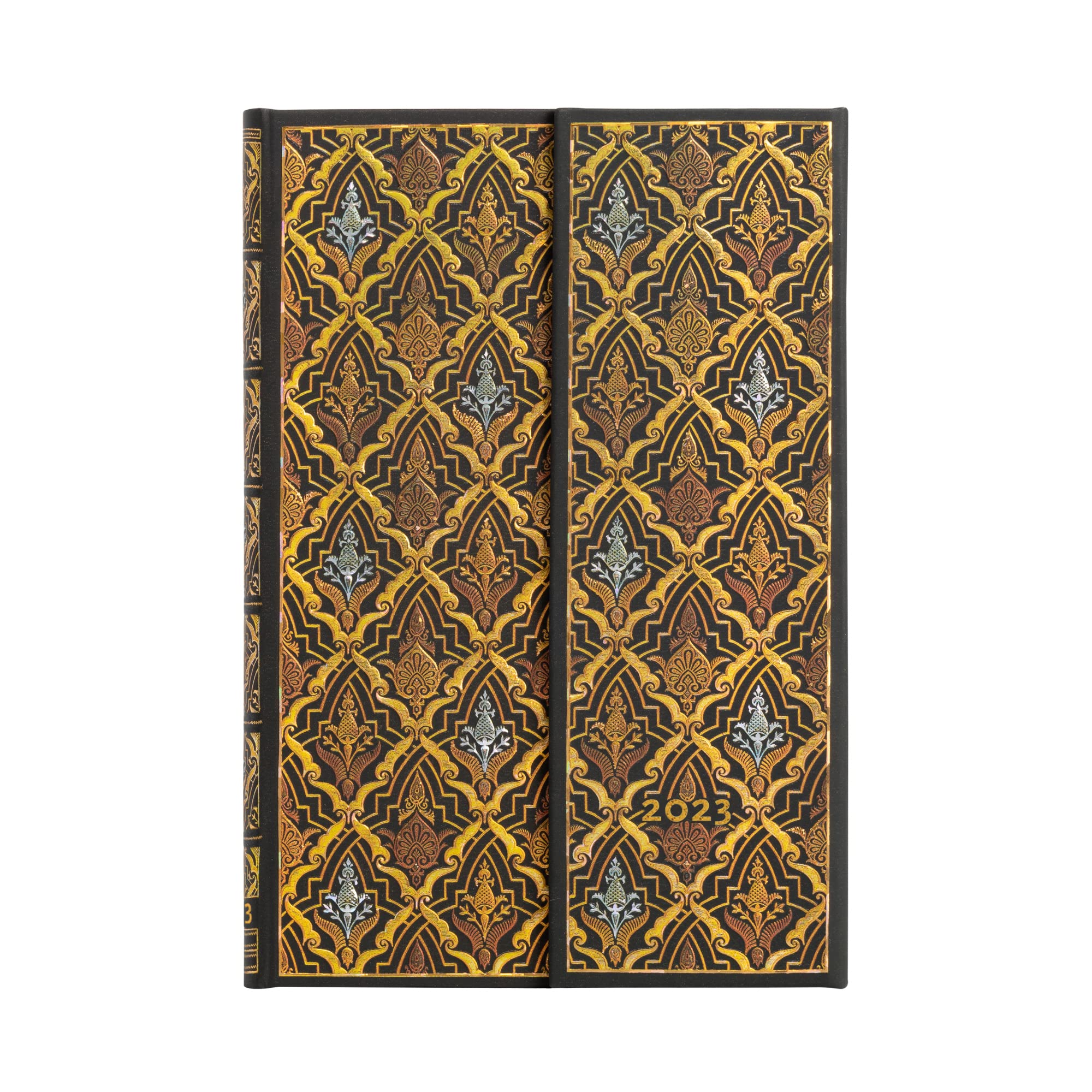 Paperblanks 12 Month Planners 2023 Destiny | Horizontal ,Yellow| Mini (100 × 140 mm)