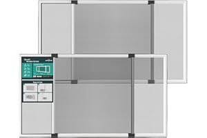 Paramondo Expandable Window Screen, Horizontal (20" H x 28.6" - 54" W, 2 Pack) Adjustable Window Screens, Replacement Window Screens for House Windows