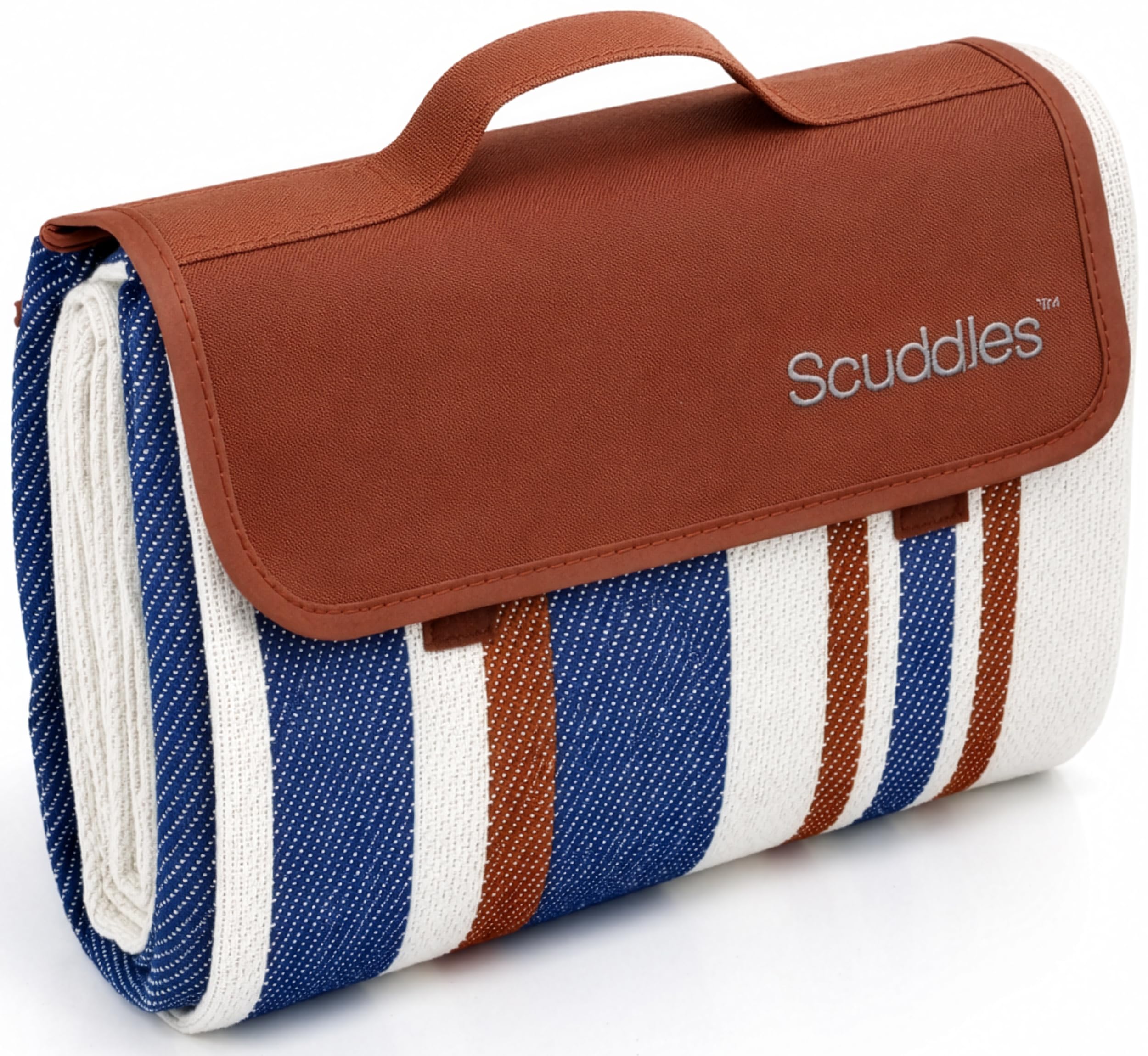 scuddles Extra Large Picnic & Outdoor Blanket Dual Layers for Outdoor Water-Resistant Handy Mat Tote Spring Summer Camping Blanket Great for The Beach