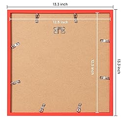 eletecpro 12.5x12.5 Record Frames in Red Made of