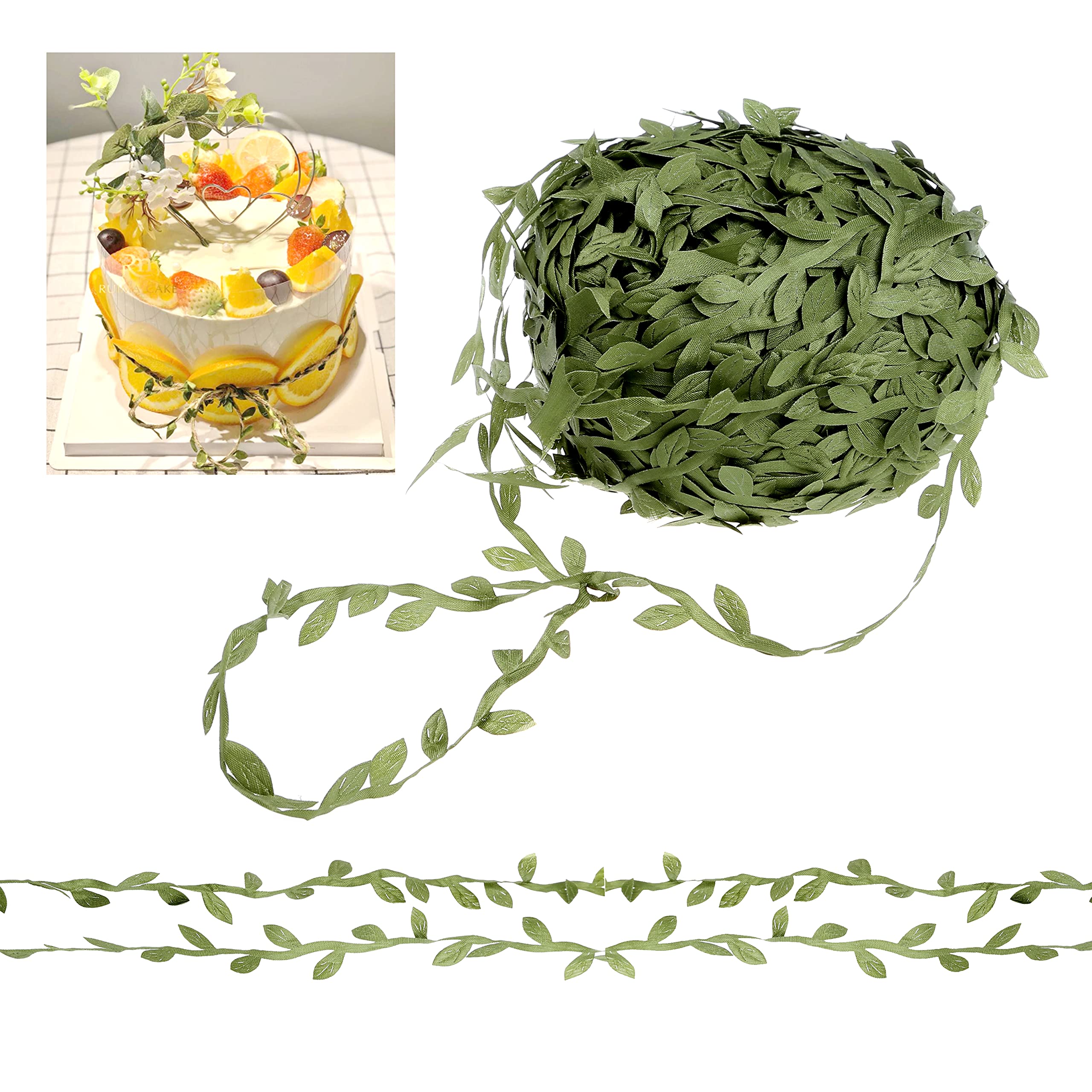 Kare & Kind Artificial Vine - 80 Meters (262 Ft.) - Green Faux Hanging Plant Leaves - For Home, Office, Party, Wedding and Christmas Decoration - for DIY, Arts, Crafts - Wall Decor, Ribbon, Wreath