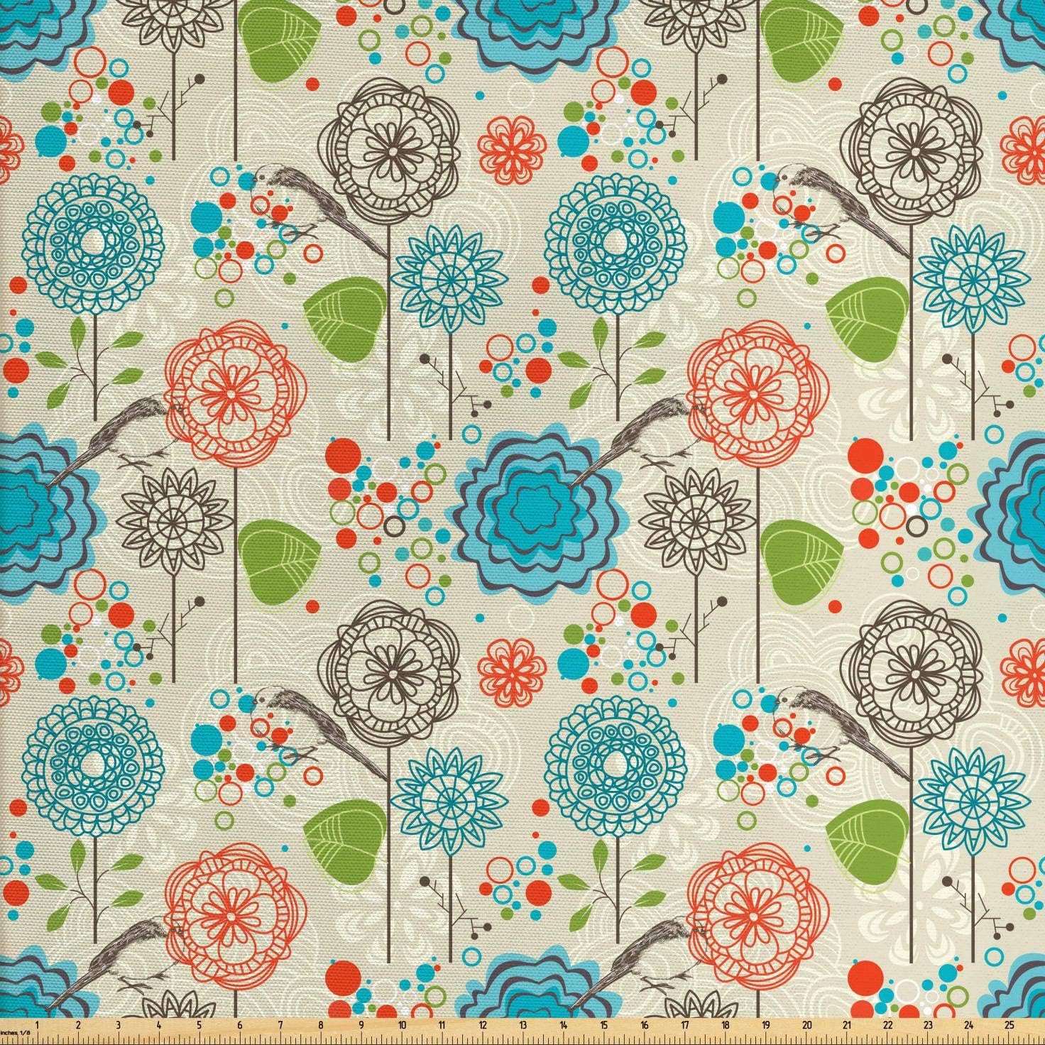 cloud island floral fields fabric
