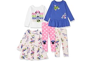 Amazon Essentials Disney | Marvel | Star Wars | Frozen | Princess Girls and Toddlers' Mix-and-Match Outfit Sets, Multipacks