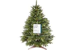 PURE LIVING INTERIOR DESIGN Artificial Christmas Tree 4ft - Premium Realistic Artificial Christmas Tree Looks Real Wooden Stand and Storage Bag - Xmas Tree - Artificial Christmas Trees by Pure Living