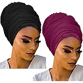 Ankara African Print Soft Headwraps Headband Long Hair Head Wrap Scarf Turban Tie Jersey Knit African head wraps