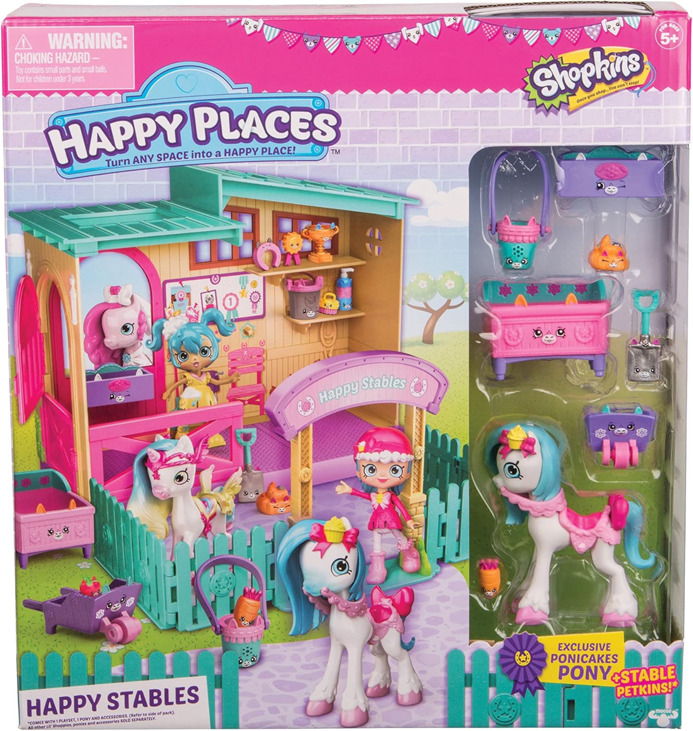Shopkins Happy Places Stable Playset Amazon.co.uk Toys & Games