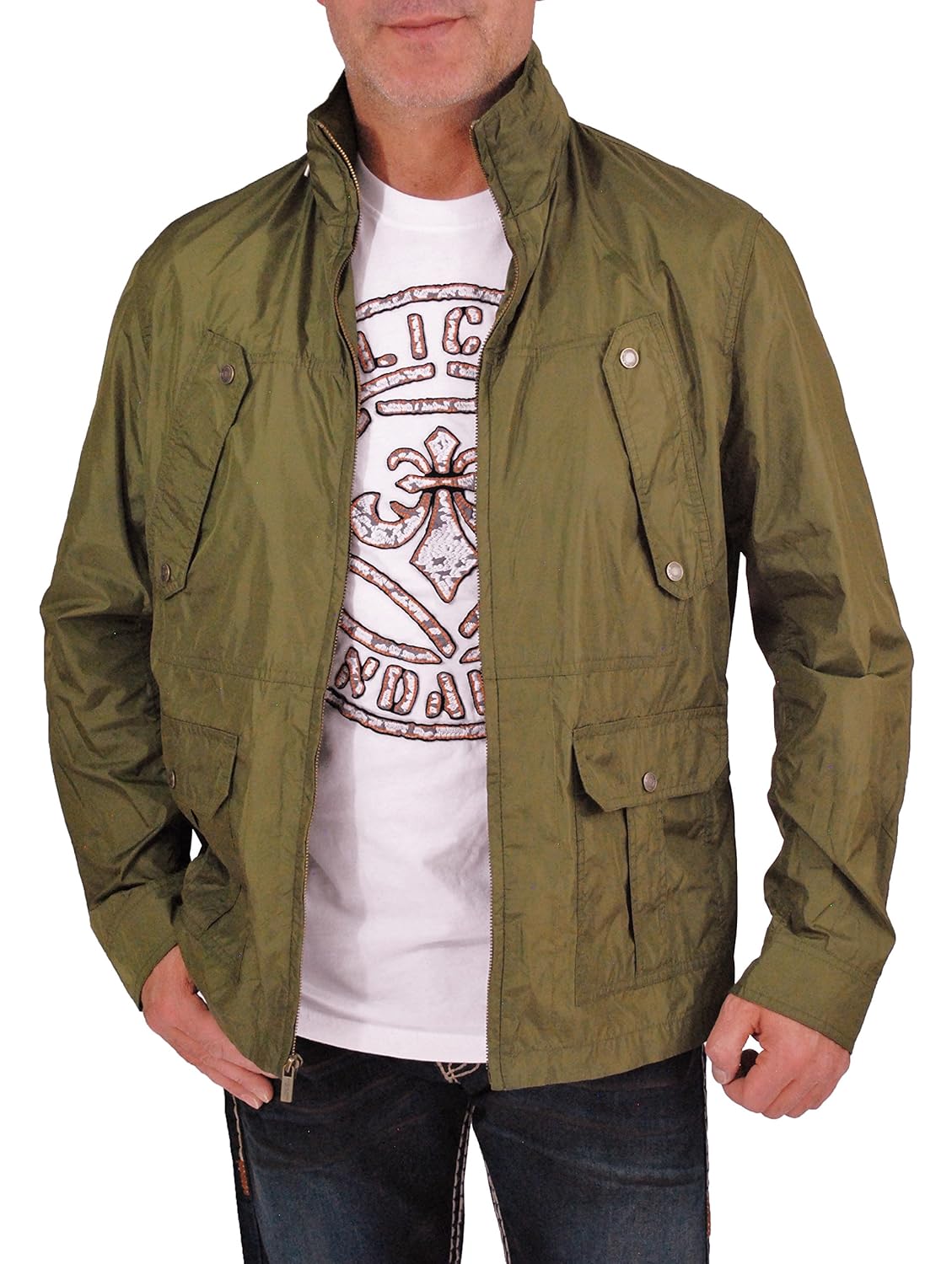 michael kors jacket mens olive