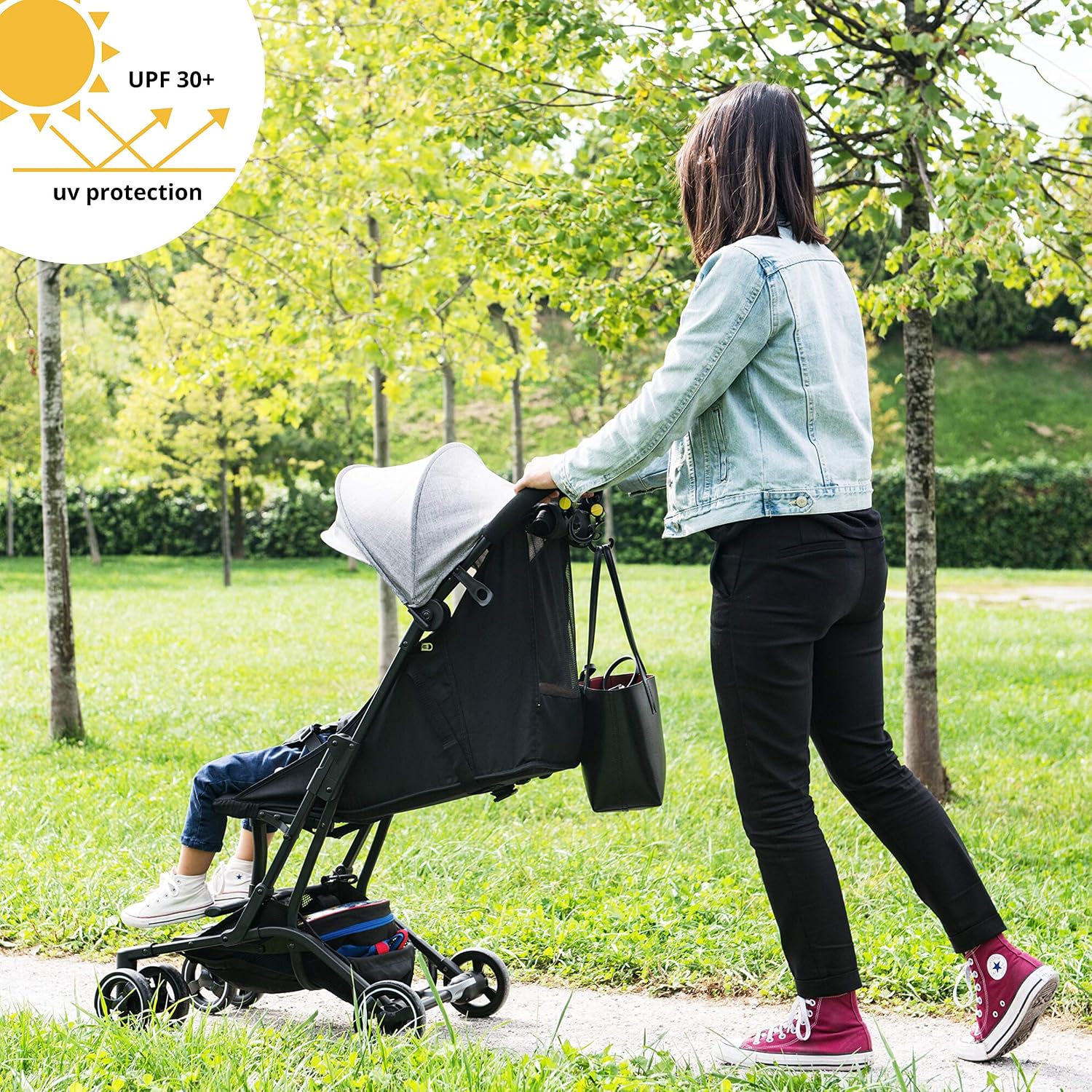 Lightweight Strollers for Toddlers up to 4 Years by ZANCLEM, Grey - Image 3