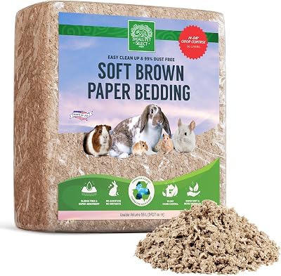 Small Pet Select Brown Natural Paper Bedding 56 L Volume USA Made