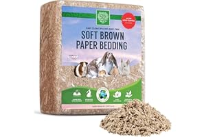 Small Pet Select Premium Small Animal Bedding, Natural Soft Paper Bedding for Small Indoor and Outdoor Pets, Made in USA, 56 L Pack,Beige