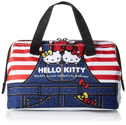 Skater Insulated Coin type lunch bag Hello Kitty Denim KGA1 from Japan