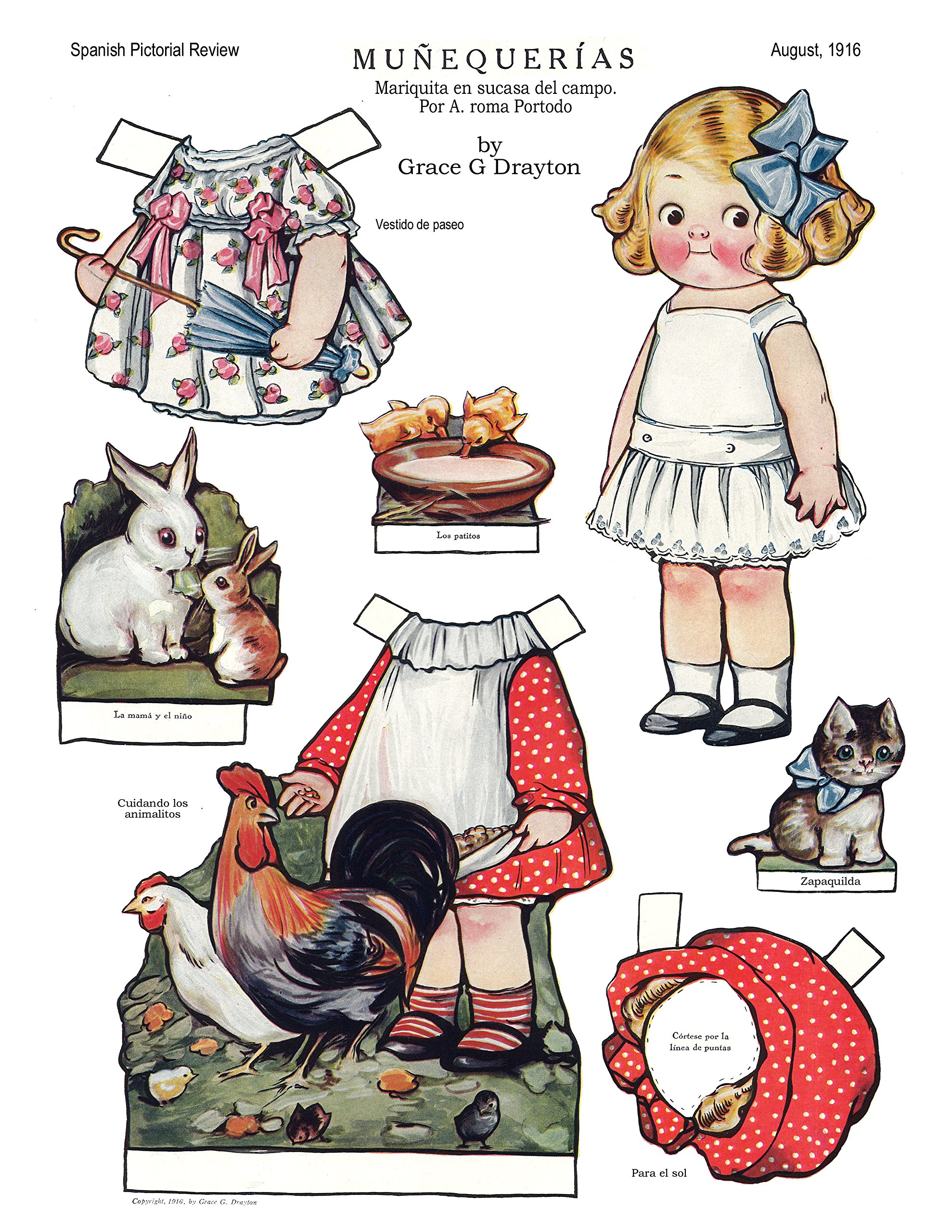 Mariquitas paper dolls Clearance