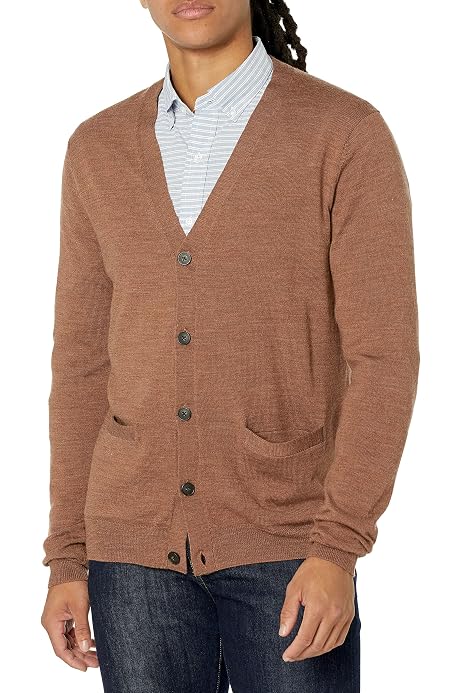 Amazon.com: Amazon Essentials Men's Cotton Cardigan Sweater, Black, X-Small  : Clothing, Shoes u0026 Jewelry