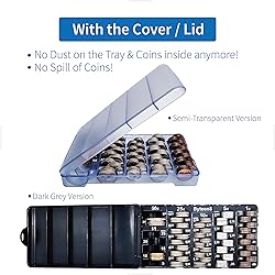 Byteen8 Coin Counter Coin Sorter｜2Packs Mini Coin