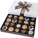 Barnetts Cookie Gift Basket, 20 Gourmet Chocolate Cookies | Gourmet Chocolate Covered Cookie Gift for Halloween, Thanksgiving, Diwali, Christmas Holiday For Him Her Treats Food Delivery