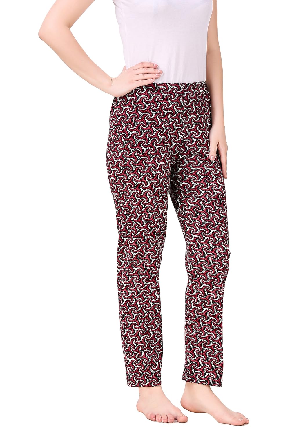 masha women's cotton printed multicolor pyjama