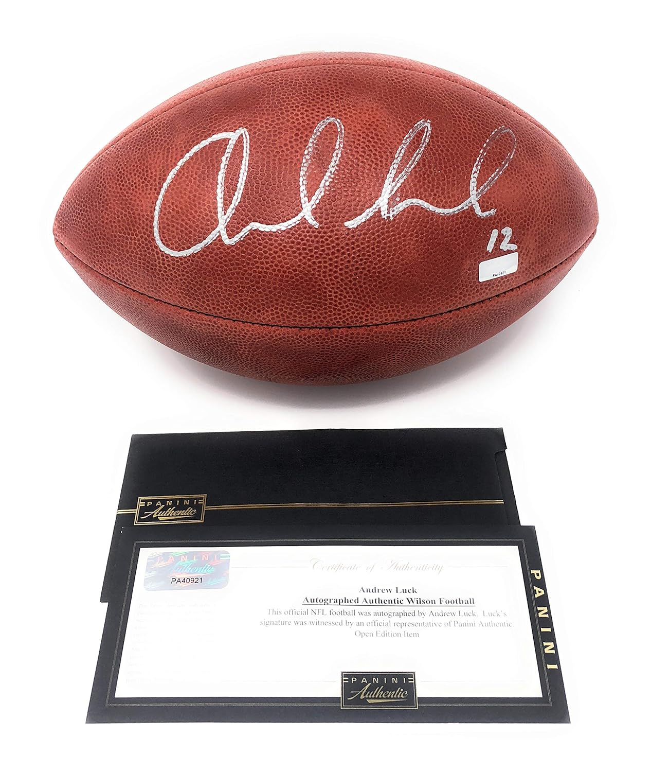 andrew luck signed football