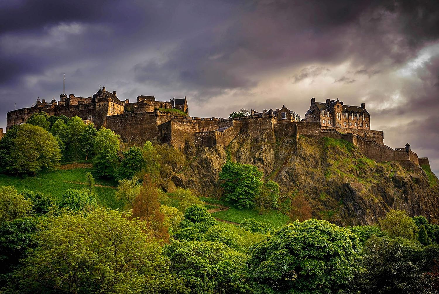 Destination Vinyl Posters A1 Edinburgh Castle Poster Art Print 60 x 90cm 180gsm Scotland UK