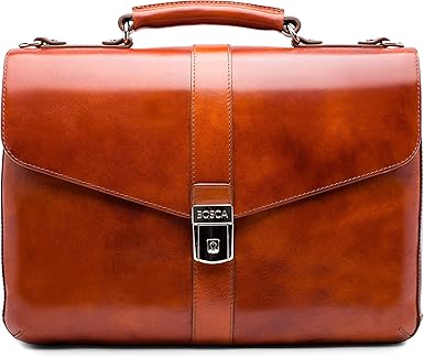 bosca leather briefcase
