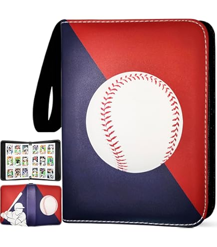 Amazon.com: Baseball Card Binder 900 Pockets, 50 Sleeves Large Baseball  Binder 3 Ring Zipper Trading Cards Holder 9 Pocket, Sport Collection Book  Storage Box Organizer, Album Folder Case Photocard Protector Gift : Toys &  Games