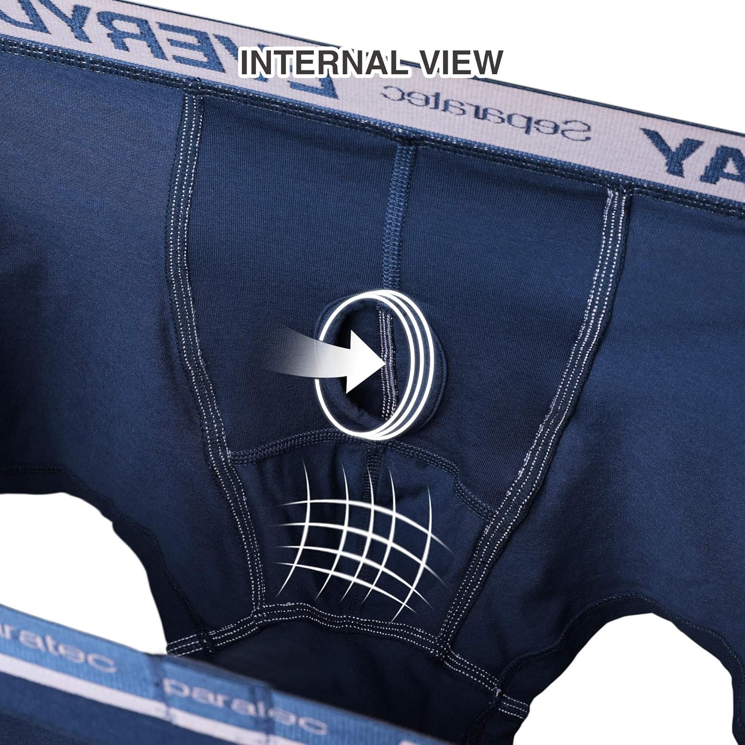 boxer briefs with separate pouch