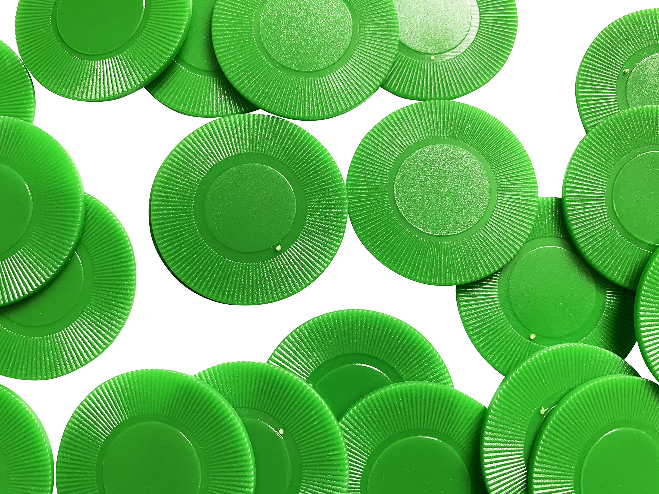 500 Thin Tokens/Drinking Counters Vouchers/Poker Chips - Approx 39mm (Green)