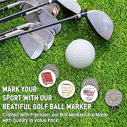 FINGER TEN Golf Ball Marker with Hat Clip Markers