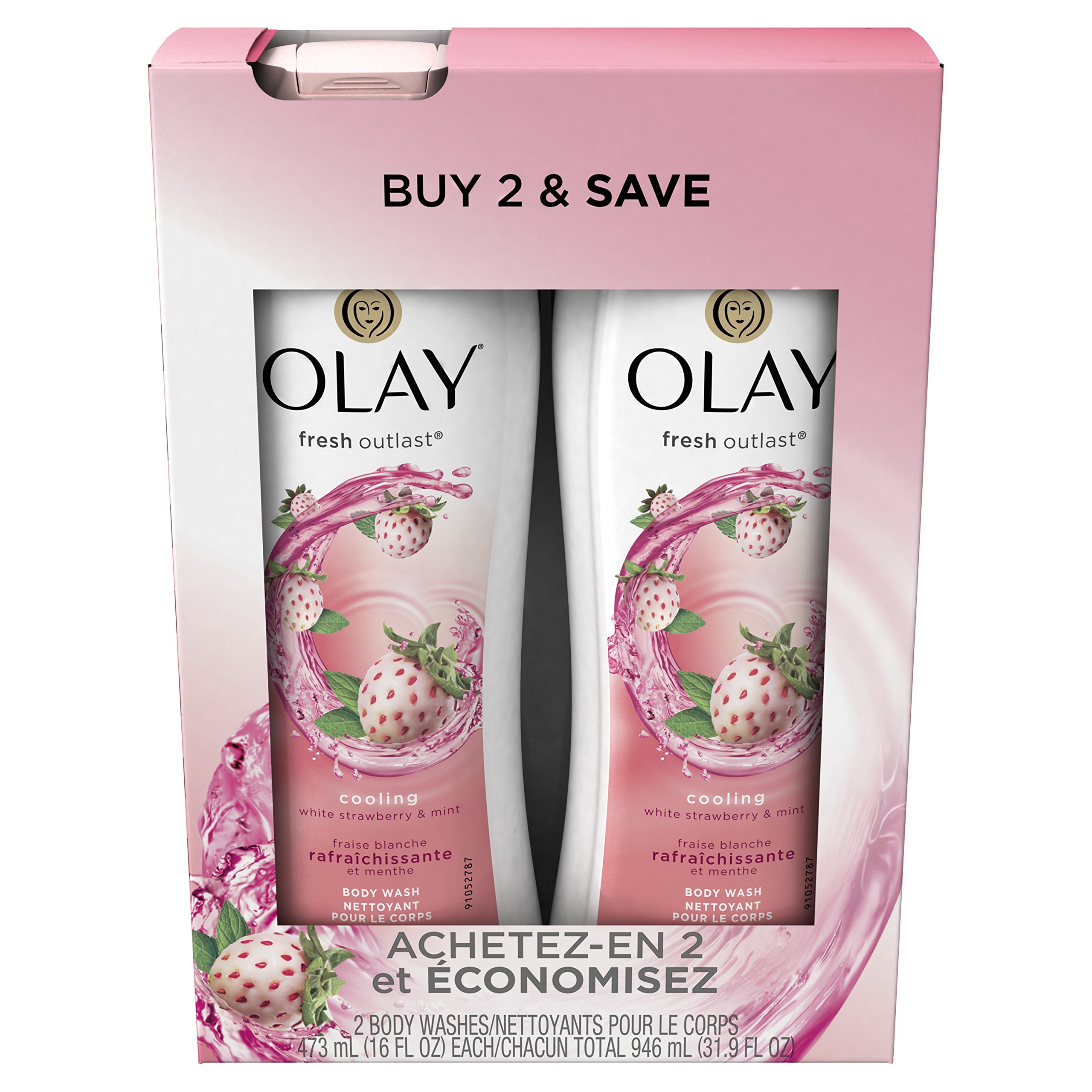 Body Wash for Women by Olay, Fresh Outlast Cooling Body Wash, White