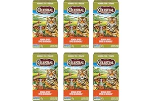 Celestial Seasonings Bengal Spice Herbal Tea, Caffeine Free, 20 Tea Bags Box, 6-Pack