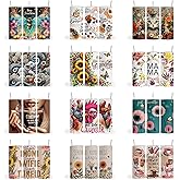 Generic 50 pc. Bundle Variety Pack, Tumbler Sublimation Wraps & Transfers, Ready to Press Sublimation Transfer - 20 oz Straight & Skinny Tumbler, RTP. 1303
