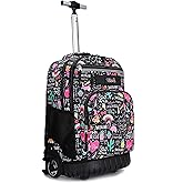 Tilami Rolling Backpack 18 inch Wheeled Backpack School College Student Travel Trip Boys and Girls