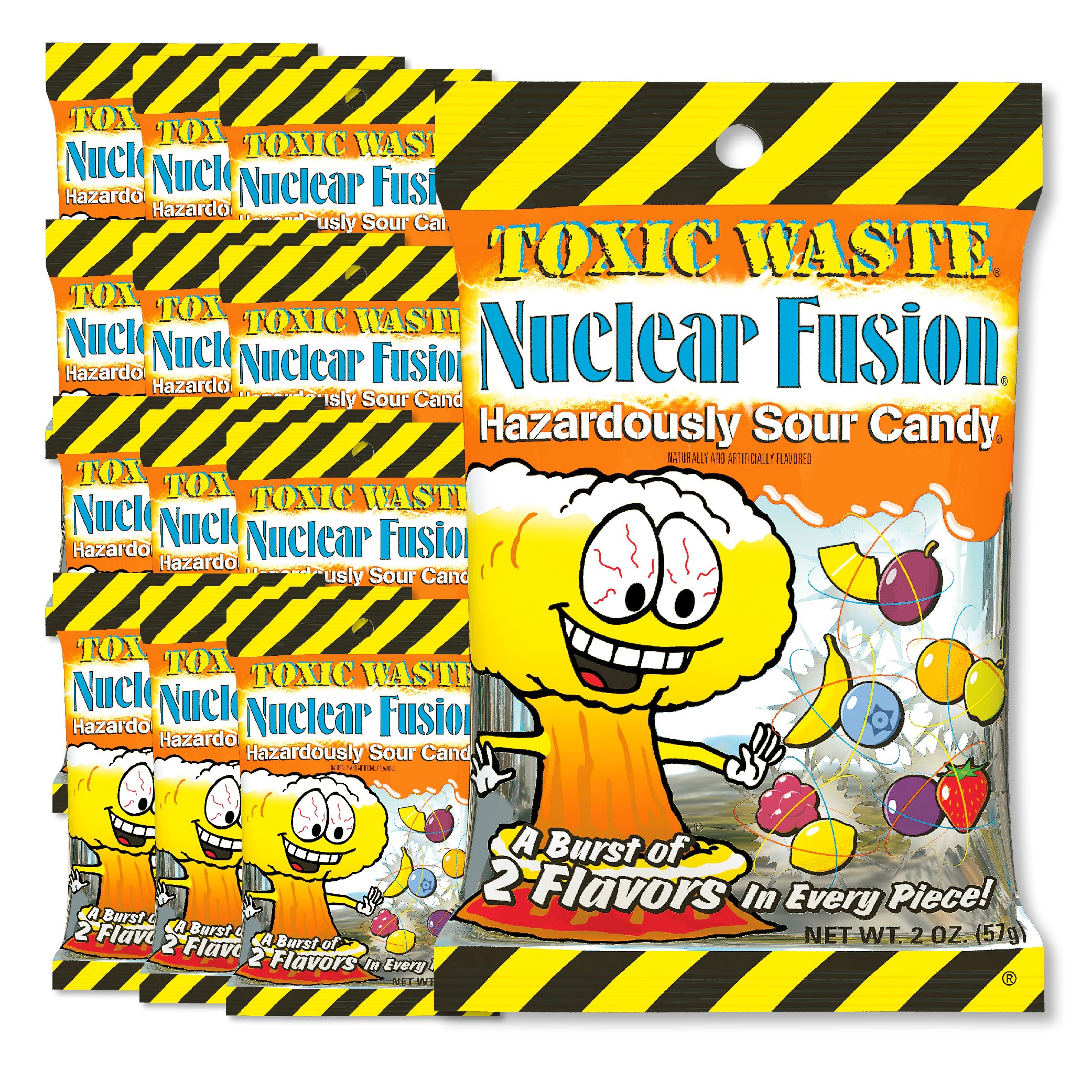 TOXIC WASTE Nuclear Fusion Foil Peg Bag, 2.0 Ounce