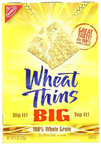 WHEAT THINS, BIG, 8-OUNCE BOXES