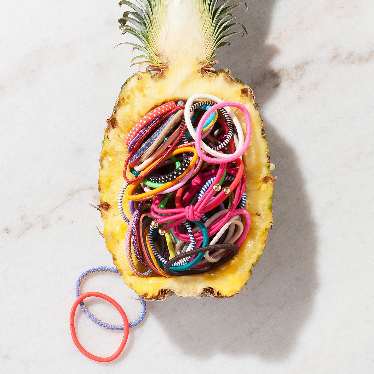 Goody Girls Ouchless Hair Elastics Perfect for Girls with Fine Hair, Curly Hair or Sensitive Scalps (60 Pieces) (Assorted in Brights and Pastels) : Ponytail Holders : Beauty