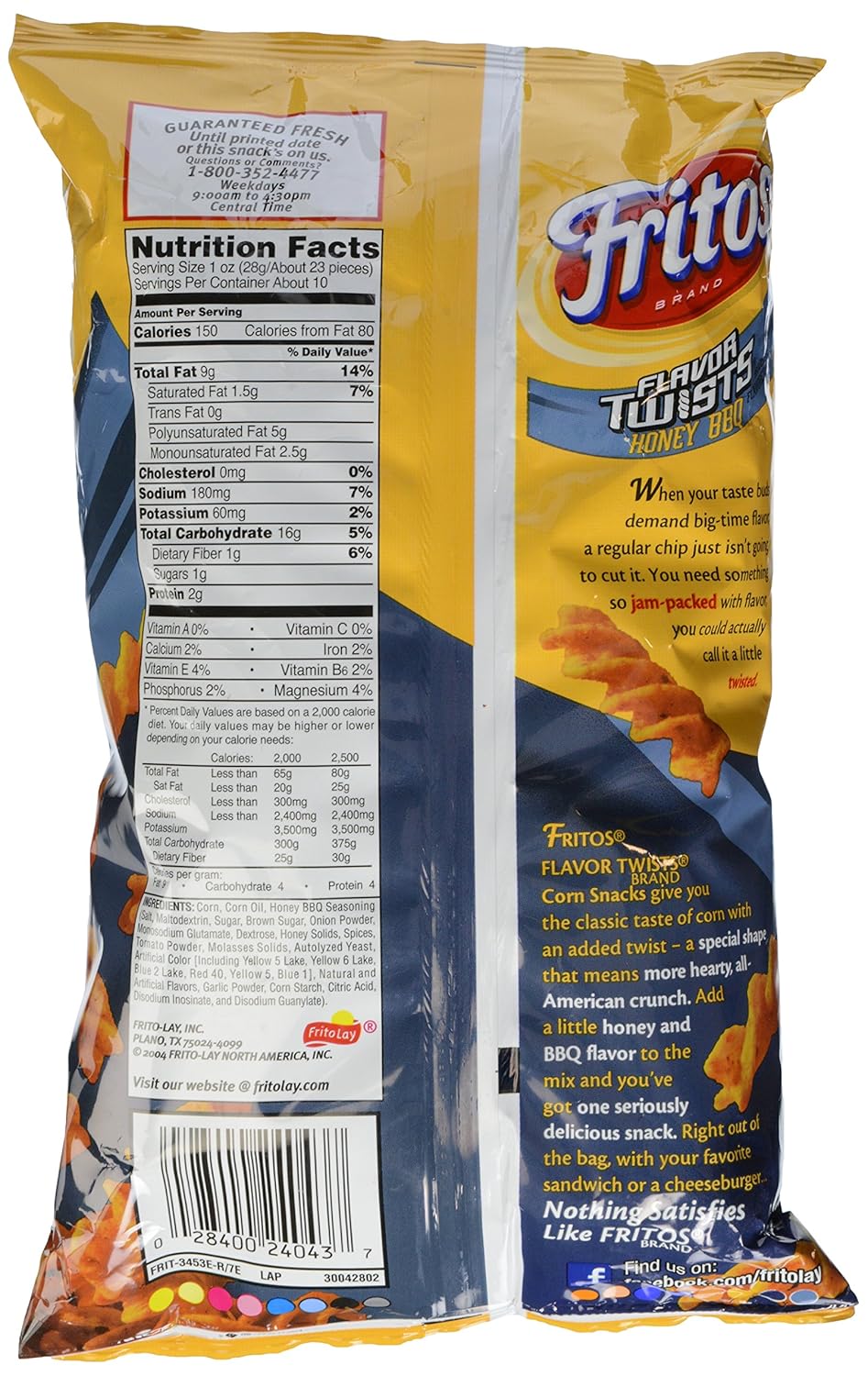 Bbq Fritos Nutrition Facts Besto Blog