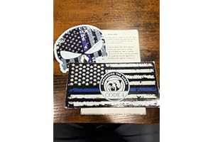 GENERIC 1 Bandera 1 Calavera 1 Free Red Card Sargento Sarabia's Thin Blue Line Code 4 Humanizing The Badge! Bumper Stickers, Decals.