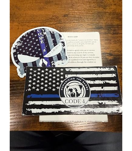 8 Inch Thin Blue Line (F6) Cop Police Sheriff Trooper Vinyl Decal