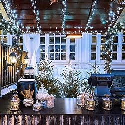 JMEXSUSS 250 LED White Christmas String