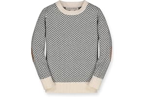 Hope & Henry Boys' Long Sleeve Crew Neck Pullover Sweater