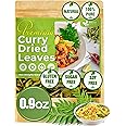 FreshDrinkUS, Premium 0.9oz Curry Leaves, Whole Dried Leaves, 100% Natural, Pure Curry Leaves, Hand-made, Wildcrafted, Indian Spice for Cooking, Curry Leaf Dried, No Additives, No Gluten, Vegan