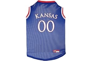 Pets First KU-4020-MD Kansas Basketball Jersey, multi, one size